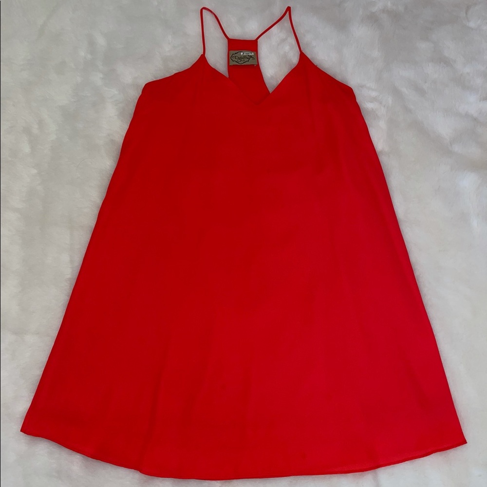 Pinkish red dress